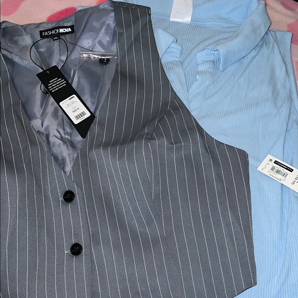 Gray & Blue Vest Bundle